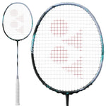 Close-up of the Astrox 88D Tour racquet's frame, showcasing the HM Graphite, CSR, and Tungsten materials in black and silver.