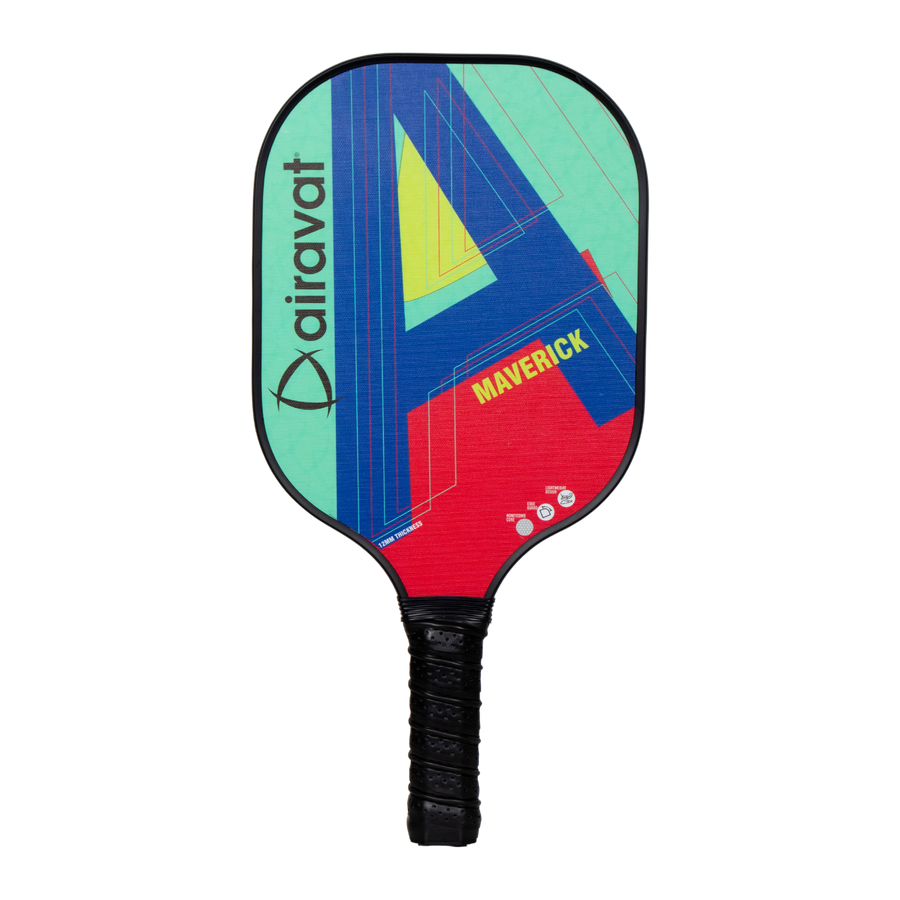 Alt="Airavat Maverick 7410 Pickleball Paddle - Carbon Fiber Surface with Ergonomic Grip for Precision Shots | ProBadminton.in"