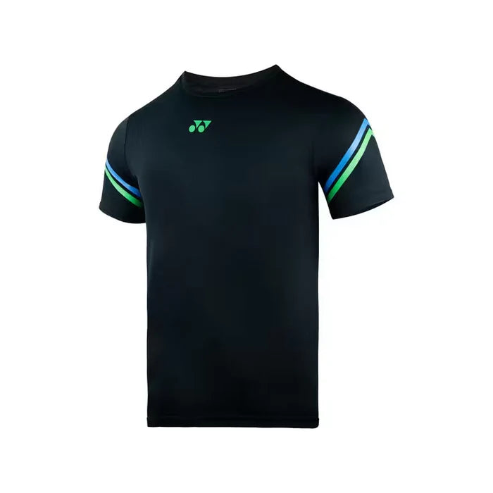 yonex 2812 mens round nek t shirt jet black