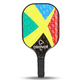 Airavat Prix Pickleball Paddle | Fiberglass Surface & Polymer Core | Multi/Teal Color | Single Paddle | ProBadminton.in