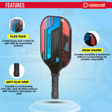 Airavat Bang Pickleball Paddle Set (2 Paddles + 2 Balls + 1 Bag) | Assorted Colors | ProBadminton.in