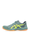Asics UPCOURT 6 Indoor Court Shoe (Celadon / Safety yellow)