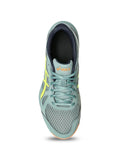 Asics UPCOURT 6 Indoor Court Shoe (Celadon / Safety yellow)
