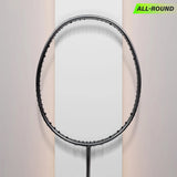 "Maxbolt Metal Badminton Racket - High-Performance, Armour Frame, Head-Heavy Design"
