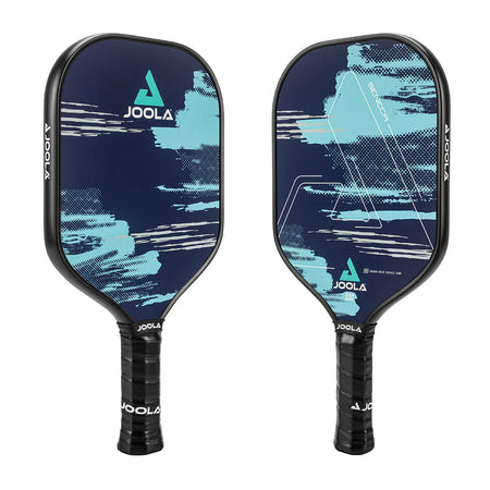 Close-up of the black Feel-Tec Pure Grip on the Joola Seneka CDS 16mm Pickleball Paddle - probadminton.in