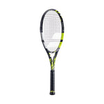 Babolat Pure Aero tennis racket, showcasing its iconic yellow and black design, known for powerful spin. Now on Probadminton.in