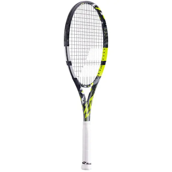 Unstrung Babolat Pure Aero Lite (Babolat Pure Aro Lite) racket, ready for custom stringing to suit individual play styles.