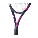 Babolat Boost Aero Pink (Babolat Boost Aero Pink Racket) displaying its optimized sweet spot for forgiving off-center swings, ideal for skill building, from probadminton.in.
