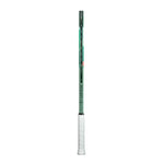 YONEX Percept 97L Olive Green Tennis Racquet (Front View) showcasing its sleek design and olive green finish. The image highlights the racquet head and grip, emphasizing its modern aesthetic and premium build for precision and spin