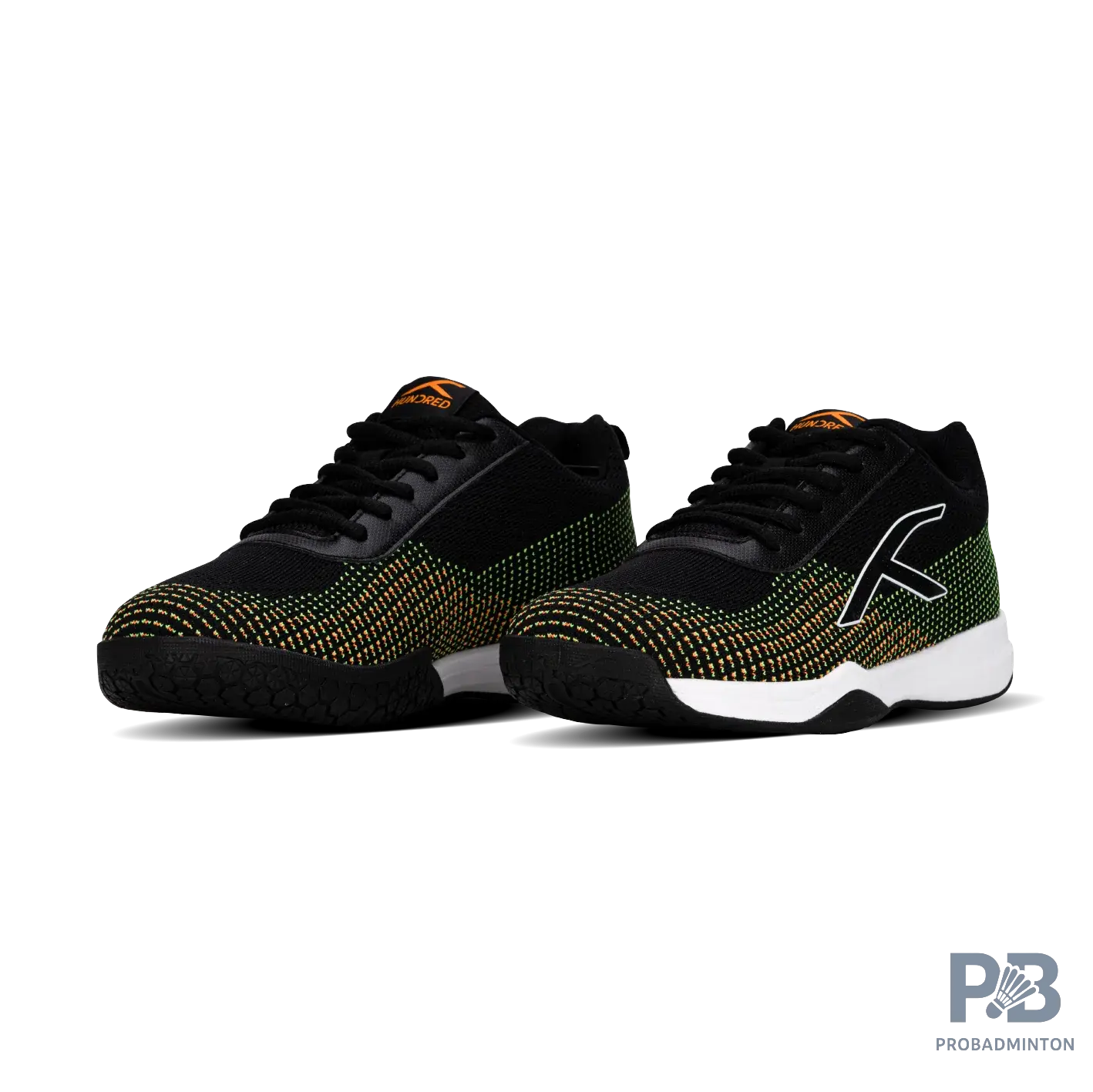 Hundred Blade Lite Badminton Shoe | Black/Orange/White - Probadminton