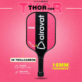 Single Airavat Thor 7408 Paddle (Assorted Colours) - Durable Nomex Core & Ergonomic Grip | ProBadminton.in