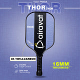 Airavat Thor 7408 Pickleball Paddle in Red/Blue - Graphite Surface for Power & Spin | ProBadminton.in