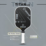 Airavat Titan 7405 Pickleball Paddle - Carbon Fiber Surface for Power Shots & Ergonomic Grip | ProBadminton.in