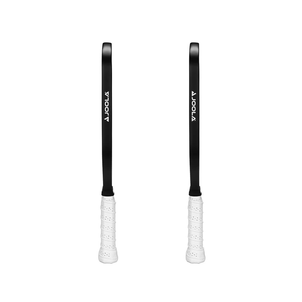 Joola Vision CGS 16mm Pickleball Paddle resting against a net post - probadminton.in