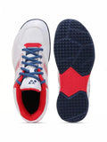 Yonex Strider Flow Wide Power Cushion Badminton Shoes (White / Red)