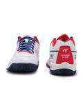 Yonex Strider Flow Wide Power Cushion Badminton Shoes (White / Red)