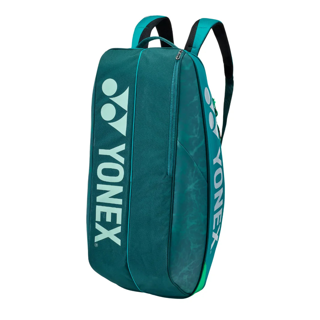 Yonex BA92426EX BT6 Pro Badminton Racket Bag Green – Astrox 99 Pro 3rd Gen Edition, 6 racquet capacity with thermal guard and shoe compartment