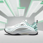 Yonex Tokyo Ulitma Badminton Shoes for Men (White/Porpoise/Vintage Green), Double Russel Mesh. Visit probadminton.in.