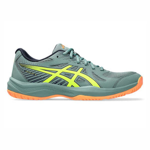 Asics UPCOURT 6 Indoor Court Shoe (Celadon / Safety yellow)