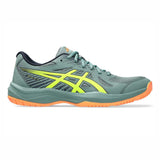 Asics UPCOURT 6 Indoor Court Shoe (Celadon / Safety yellow)