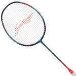 A close-up shot of the Li-Ning Aeronaut 9000's frame, specifically highlighting the unique air-stream channel design. The image emphasizes the technological details of the racket head that reduce air resistance.

A close-up shot of the Li-Ning Aeronaut 9000's frame, specifically highlighting the unique air-stream channel design. The image emphasizes the technological details of the racket head that reduce air resistance.

