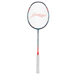 A full, high-quality image of the Li-Ning Aeronaut 9000 badminton racket in a head-on view, showcasing its sleek design, frame shape, and primary color scheme. The Li-Ning logo and product name are clearly visible on the strings.