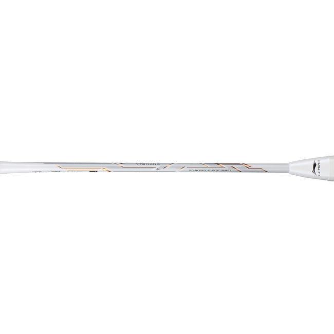 Alt Text: Side view of the Li-Ning Tectonic 7 highlighting its Dynamic Optimum Frame shape.

