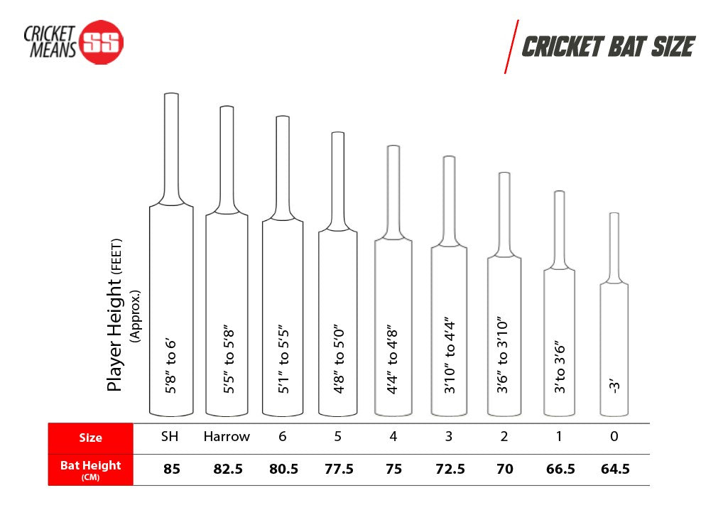 SS Powerplay English Willow criket bat – short handel willow bat for players