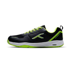 Hundred court shield  Badminton Shoes black/lime/white