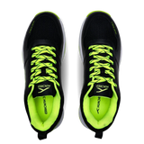 Hundred court shield  Badminton Shoes black/lime/white