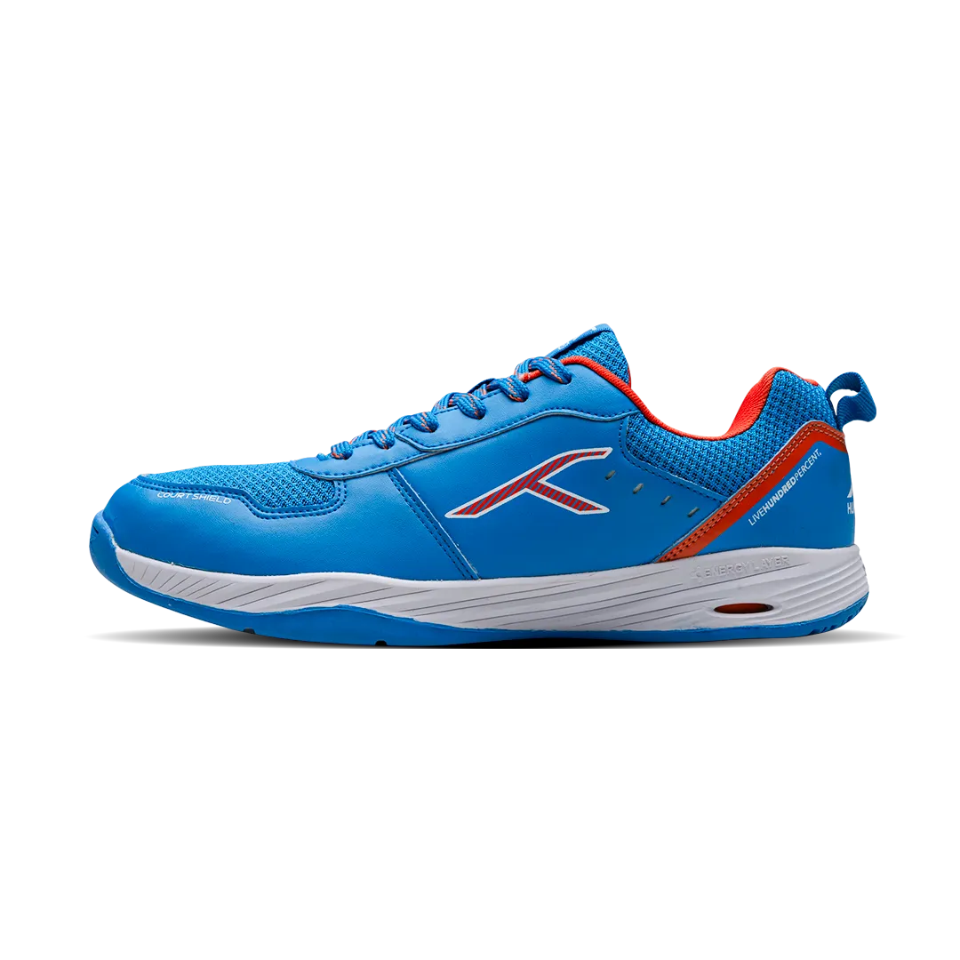 Hundred court shield  Badminton Shoes blue/orange/white