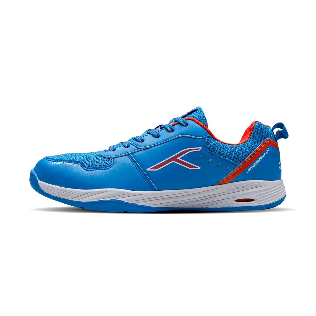 Hundred court shield  Badminton Shoes blue/orange/white