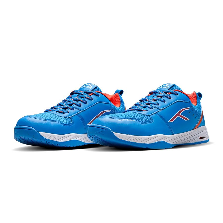 Hundred court shield  Badminton Shoes blue/orange/white