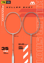 Poweer Max Killer Shot Gutted Badmiton Racquet Fram