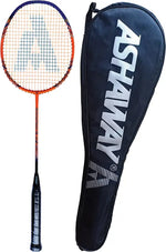 The pre-strung racket head of the Ashaway Dura Speed 78.

