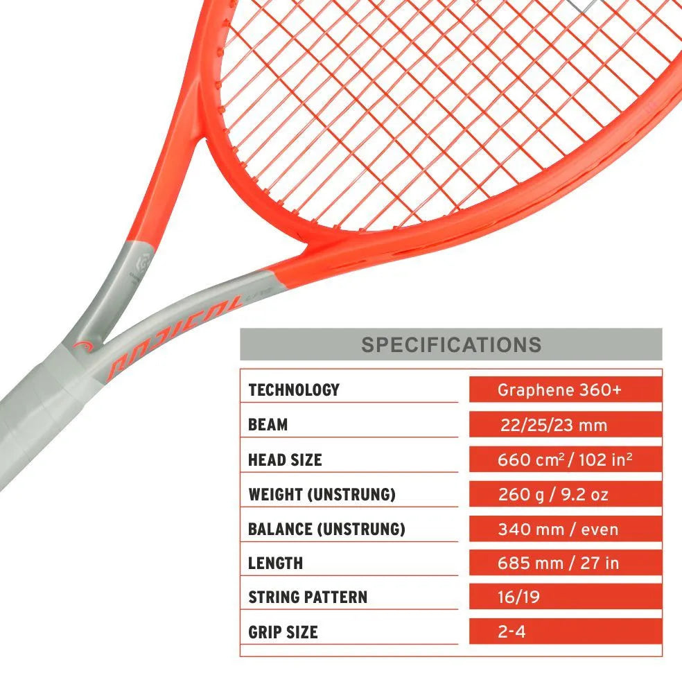 "Head Radical Lite 2021 raket 16x19 string pattren for spin and power - ProBadminton.in"