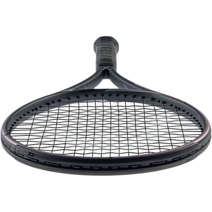 The Head Gravity MP 2023 tennis racquet (295g unstrung), demonstrating its ideal weight for responsive pro-level control. Visit probadminton.in for specs.