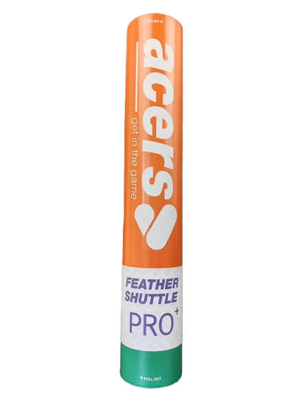 acers pro plus goose feathr shuttlecok 12pack
