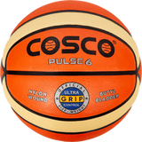 Cosco Pulse S6 Basket Ball – Cosko Puls Basketball Size 6 – Cosco Baskit Ball Orange – Nylon Wound Cosco Ball for Match Play – Cosco Puls S-6 Indiay