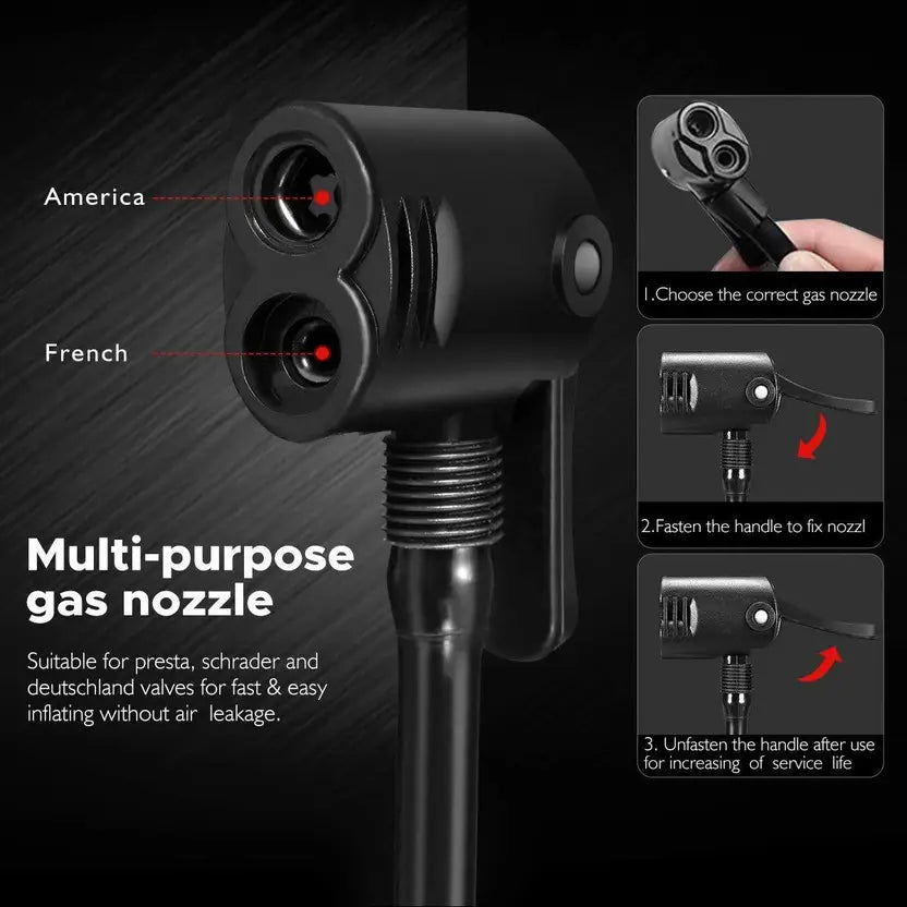 vixen rapid fire 10x6 footpump with presure guage 160psi india