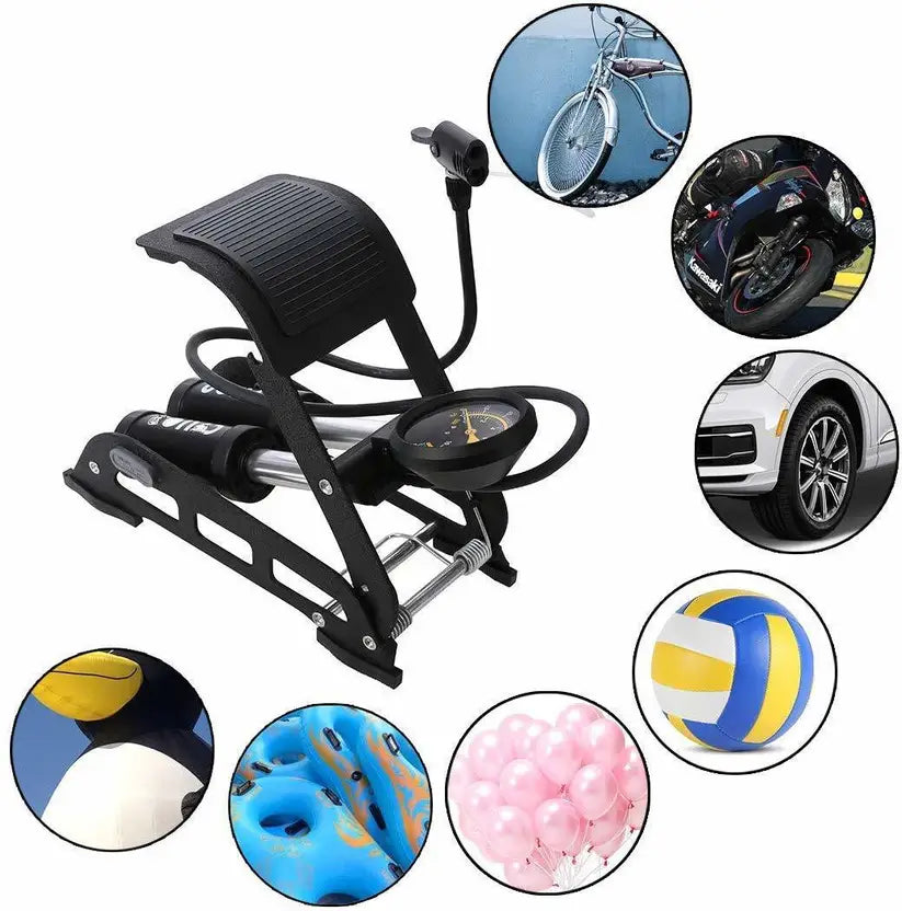 vixen rapidfire 10x6 foopump multiperpose airpump blak red color