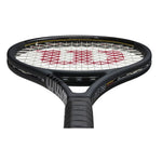 Alt Text: The Wilson Pro Staff 97 Autograph tennis racet next to a Wilson India logo, highlighting its premium status among Wilson tennis rackets.