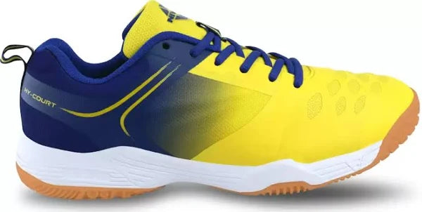 Nivia Hy-Court 3.0 Badminton Shoe | Yellow Blue