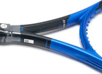 Overhead view of the HEAD Instinct Team 2022 racquet's 100 sq. in. head size, illustrating the perfect balance of power and control needed for a competitive "misspell match." Buy yours at ProBadminton.in.