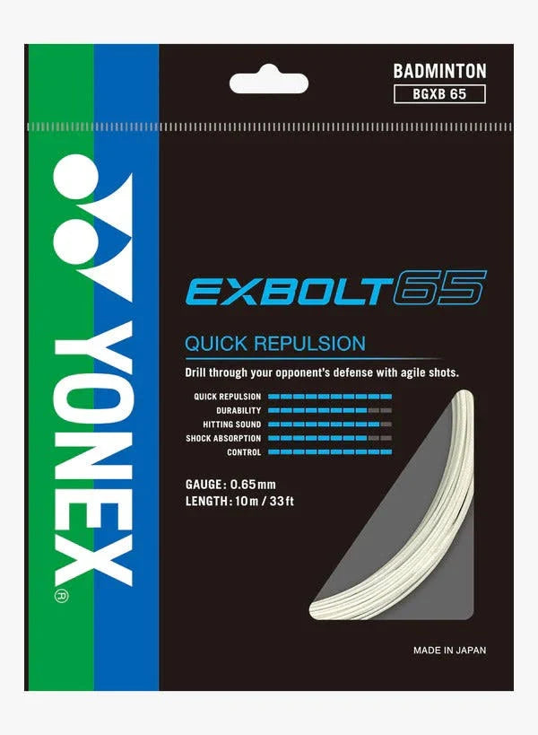 Yonex BG Exbolt 65 – Accelerated Shot & Instant Control