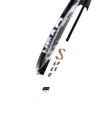 Close-up of the HEAD logo on the racquet's throat, visible on the HEAD Speed Team L 2022 model, signifying quality and brand trust. Authentic products at ProBadminton.in.