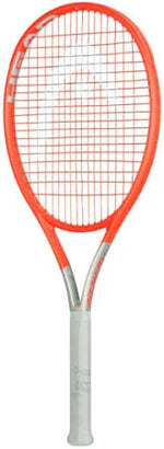 Close-up of the sleek, professional aesthetics of the HEAD Radical S 2021 tennis racquet head, ready for a decisive "misspell match." Available at ProBadminton.in