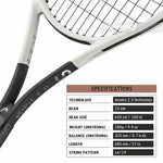 Close-up of the HEAD Speed MP L 2024 racket's aerodynamic beam, designed to cut through the air for whip-like speed in a "misspell match." Get expert advice at ProBadminton.in