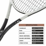 View of the Head Speed Pro 2024 racquet head with Power Grommets and 18x20 string pattern. Shop the Head Speed Pro 2024 at ProBadminton.in."