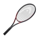 Close-up of Head Prestige MP grip: "Detailed shot of the ergonomic grip on the Head Prestige MP Tennis Racquet."

